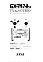 Akai GX-747-DBX-Owners-Manual